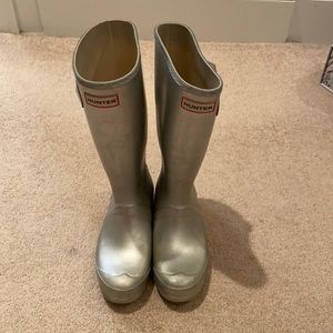 Silver Hunter Rain Boots